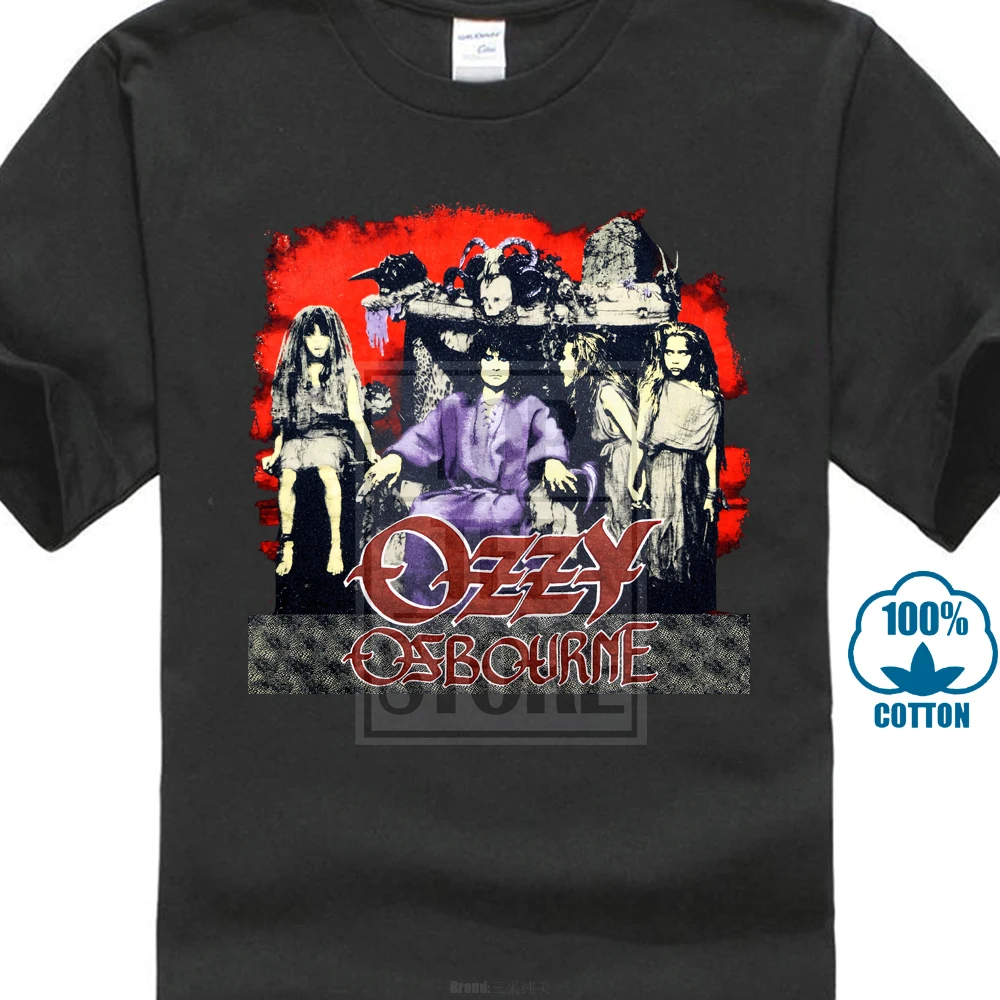 

Novelty T Shirts Men'S Ozzy Osbourne Vintage Short Printing O Neck Shirt