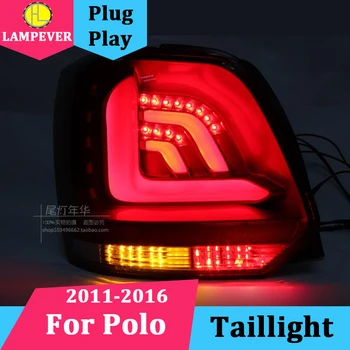 

Tail lamp For VW Polo MK5 Taillights Year 2011-2016 Polo taillight All LED Taiwan Sonar Style DRL+Brake+Reverse+park+fog Back