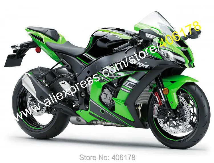 Горячие продаж,для Kawasaki ниндзя ZX 10r с 2016 ZX10R 16 на ZX-10r с АБС Спортбайк зеленый черный Кузов Обтекателя Kit (литье под давлением) Горячие продаж,для Kawasaki ниндзя ZX 10r с 2016 ZX10R 16 на ZX-10r с АБС Спортбайк зеленый черный Кузов Обтекателя Kit (литье под давлением)