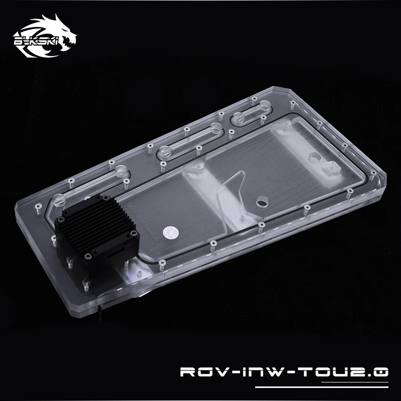 Акриловая водная доска BYKSKI решение для водяного охлаждения RGB/A RGB освещения шасси