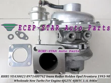 RHB5 VE430023 8971480762 VICC VI95 Turbine Turbo Turbocharger For ISUZU Rodeo Holden OPEL Frontera 1993-98 4JG2TC 4JBITC 3.1L
