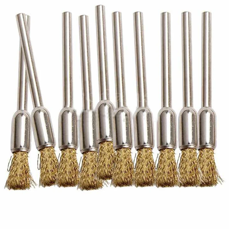 10x stainless Steel Wire Wheel Brush dremel rotary tools accessories