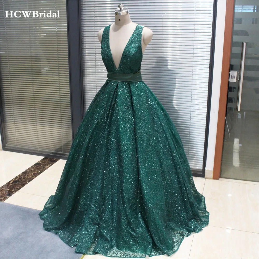 hunter green sequin dress