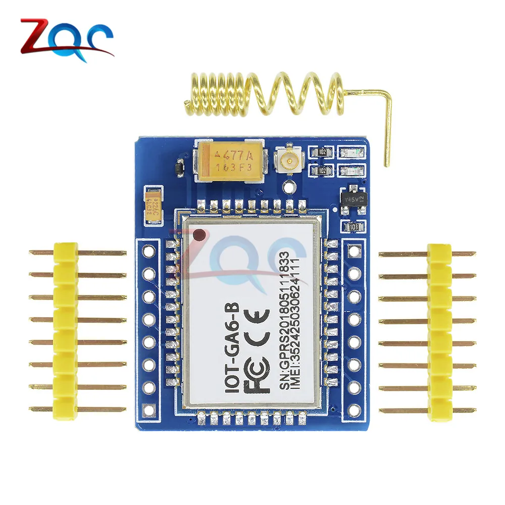 

Mini A6 GA6 GPRS GSM Kit Wireless Extension Module Board Quad-band Antenna Tested Worldwide Store Replace SIM800L for Arduino