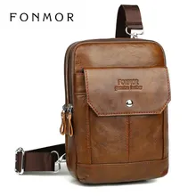 Бренд натуральной кожи для Для мужчин ноутбука Crossbody сумки из коровьей кожи Для мужчин сумки груди модные тонкие путешествия груди пакет CJ335