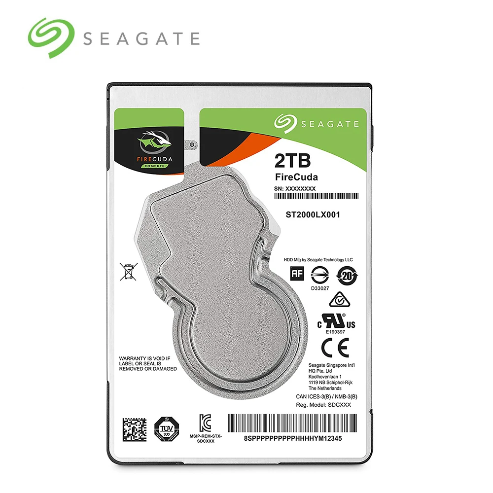 

Seagate 2TB FireCuda Gaming SSHD SATA 6Gb/s HDD Flash Accelerated (8GB) Performance Notebook Hard Drive (ST2000LX001)