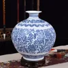 Blue and White Eggshell Porcelain Vases Interlocking Flower Ceramic Vase Handmade Home Decoration Jingdezhen Flower Vases 1