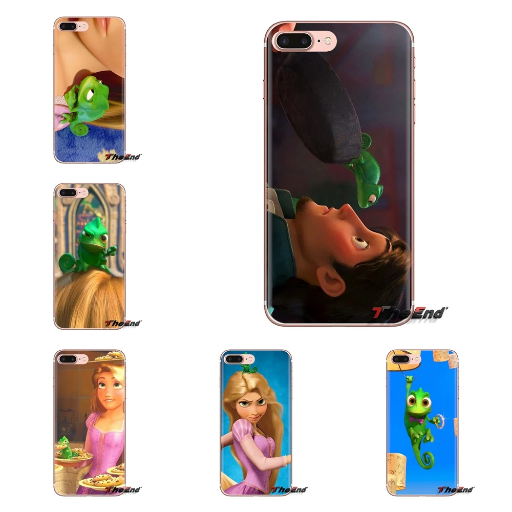 For Sony Xperia Z Z1 Z2 Z3 Z5 compact M2 M4 M5 C4 E3 T3 XA Huawei Mate 7 8 Y3II Phone Bag Case Tangled Rapunzel Chameleon Pascal |