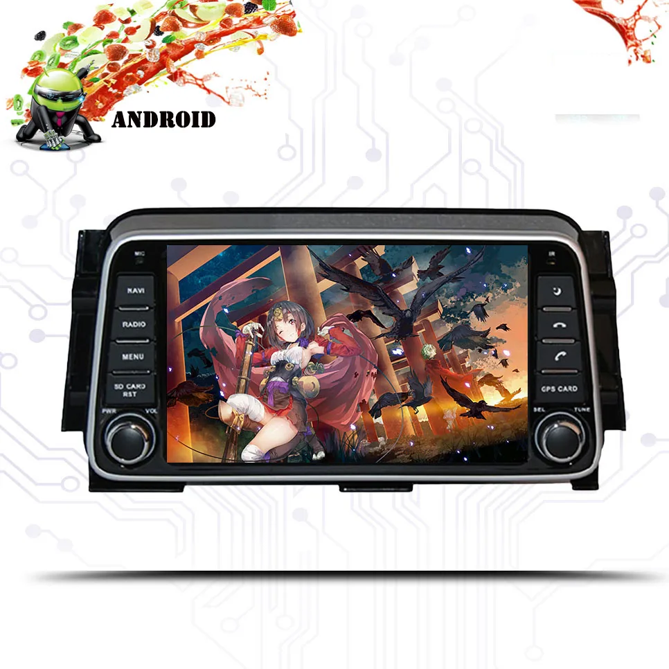 Discount Android 9.0 64G car dvd player for Toyota Nissan Kicks 2014+ Micra 2017-2018 2 din 1024*600 Gps Navigation Wifi Octa Core System 4