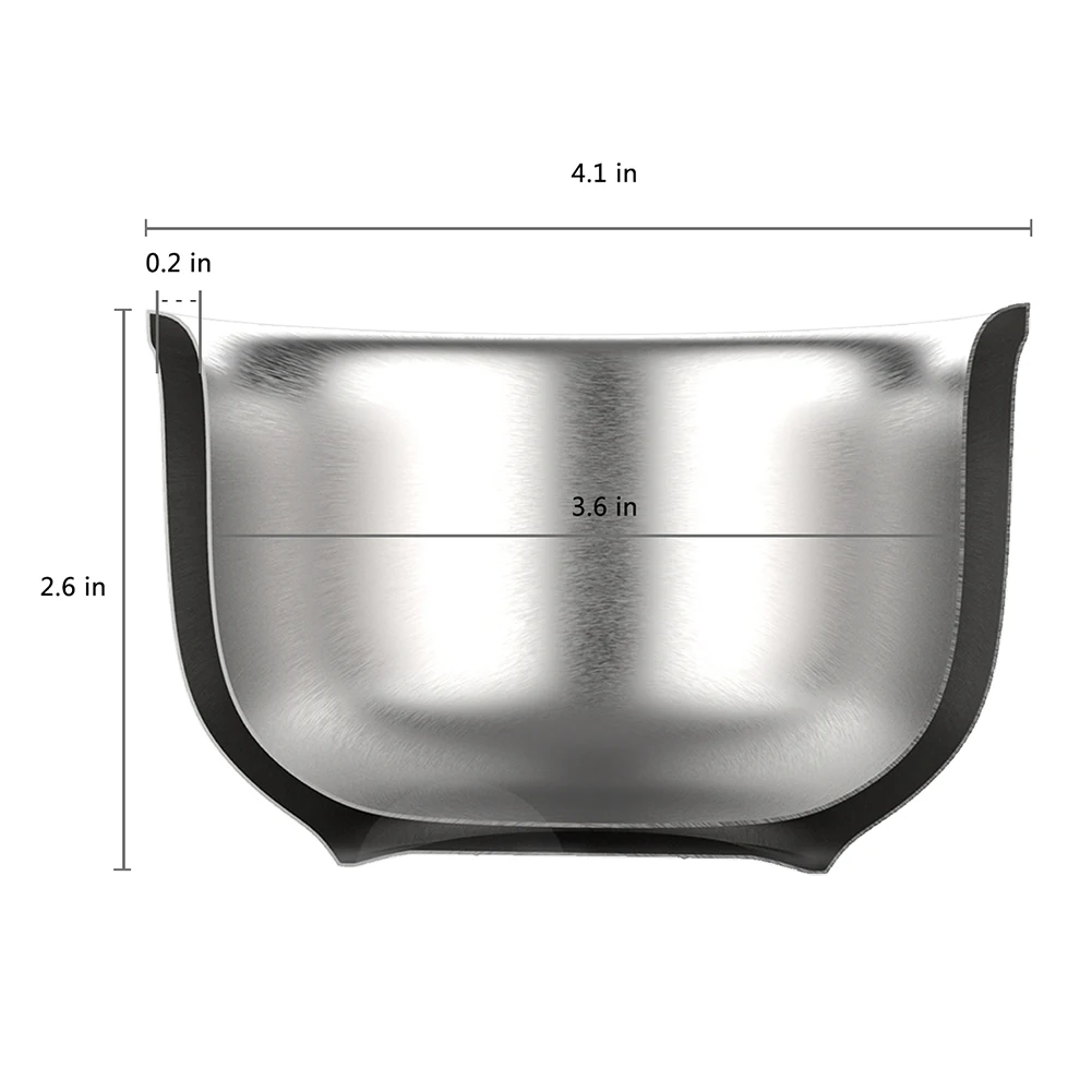 Дизайн, 3 слоя, нержавеющая сталь, щетка для бритья, чаша, кружка, серебро, для бритья, мужской подарок