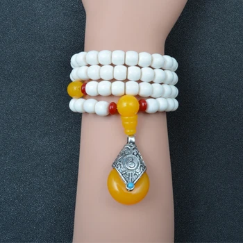 

Women's Men and women with Fan Bingbing Bracelet Bodhi son 108 A+ beads necklace Tibetan January lovers hand