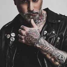 Мужские браслеты с черепом, нержавеющая сталь, голова черепа, цепочка, браслет, готический панк, байкер, ювелирные изделия, серебряный цвет, pulseira calavera