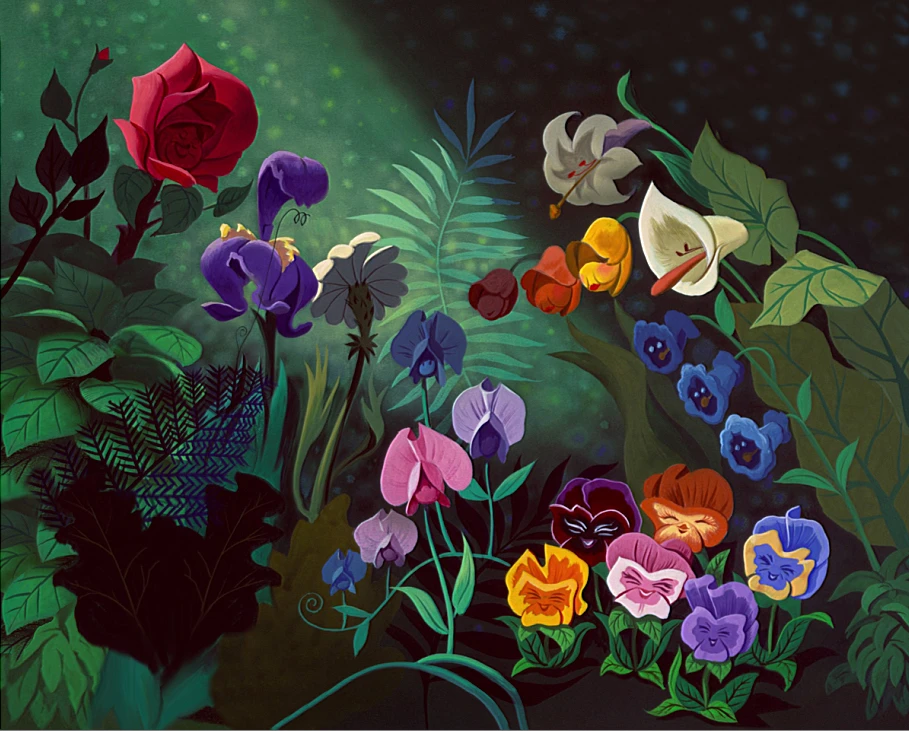 5x7ft Alice Wonderland Rose Flowers Leaf Forest Custom Photo Studio Backdrop Background Vinyl 2cm X 150cm Background Vinyl Studio Backdropphoto Studio Backdrop Aliexpress