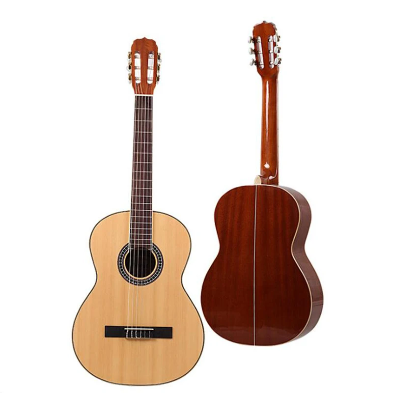 

39 Inch Spruce Face Sabri Classical Guitar Wood Guitar Back Side Sabri Front Spruce Panel