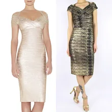 Сексуальная модная Высококачественная обувь Роза Золотая фольга с принтом с v-образным вырезом с открытыми плечами черный телесная повязка выпускное платье+ костюм