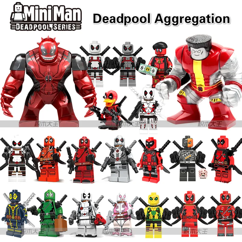 

LEGOINGLYS Marvel Deadpool Colossus Legends Action Figure Hobbies Building Construction Toys Blocks For Children Christmas