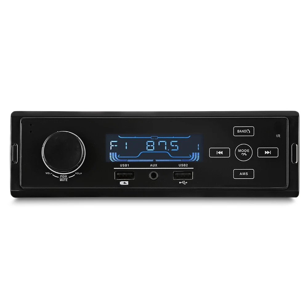 1 Din Авто аудио стерео MP3 плеер Поддержка FM/SD/AUX/USB интерфейс для универсального автомобиля в тире Радио Вход приемник без пульта ДУ - Цвет: K504
