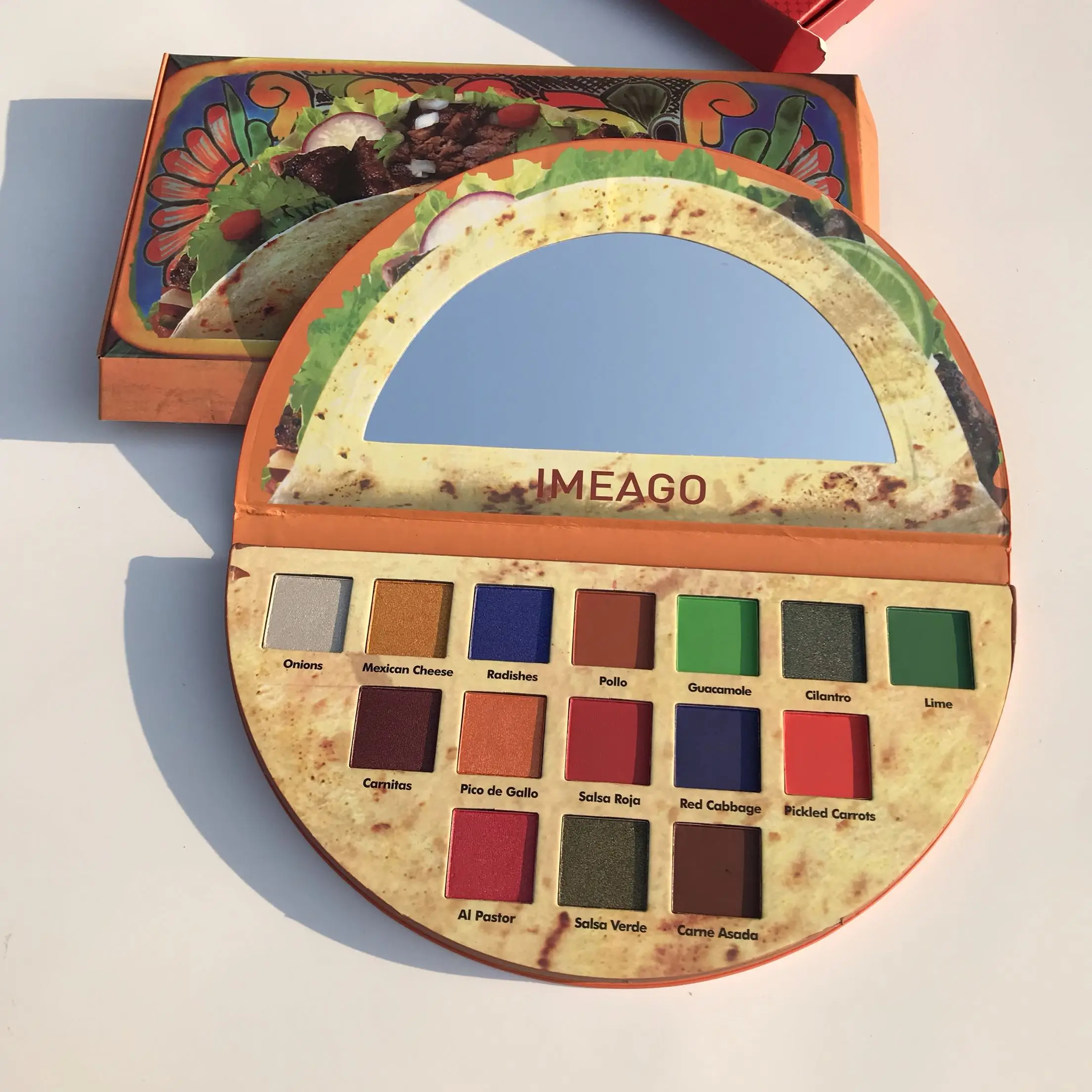 

2019 New 15 Colors Fantasy Eye Shadow Palette Unique Design Taco Waterproof Shining Matte Eyeshadow palette makeup