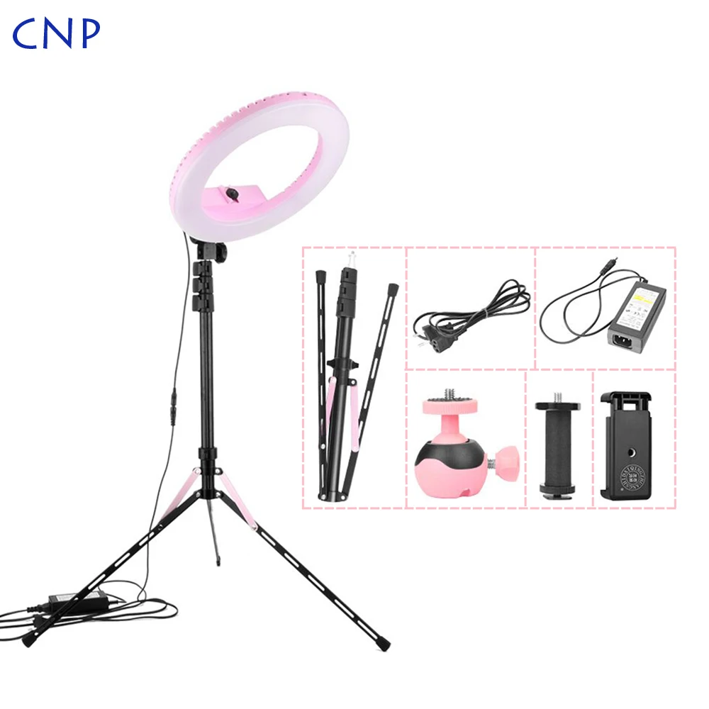 

CNP Beauty Makeup light/fill light/Live broadcast Makeup lamp Adjustable Photography ring lamp With 180CM Floor-mounted Tripod