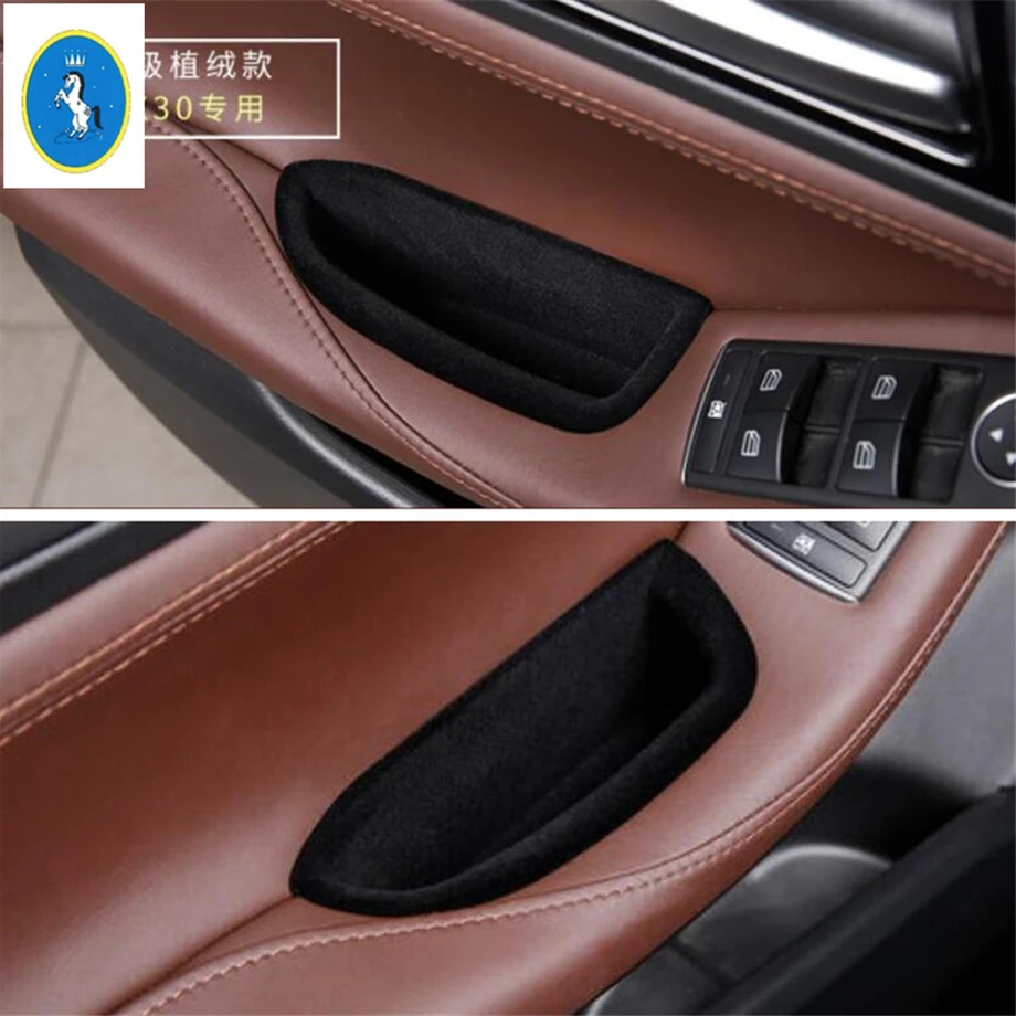 

Yimaautotrims Front Car Door Storage Pallet Armrest Container Box Cover Cover Trim 2 Model Fit For Infiniti QX30 2017 2018 2019