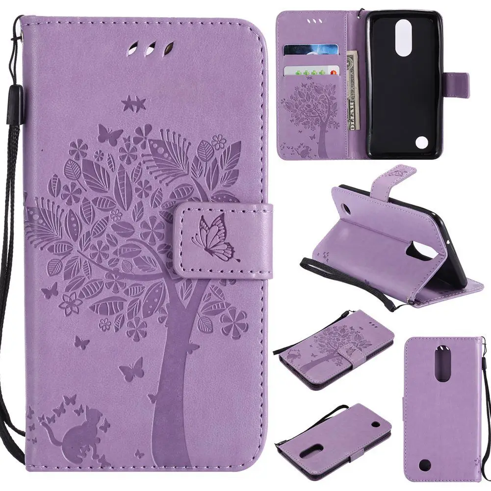 

MuTouNiao Light Purple Leather Flip Case Cover For LG G3 G4 G5 K3 K4 K5 K7 K8 K10 G6 Q6 Q8 V10 LS450 Mini Plus
