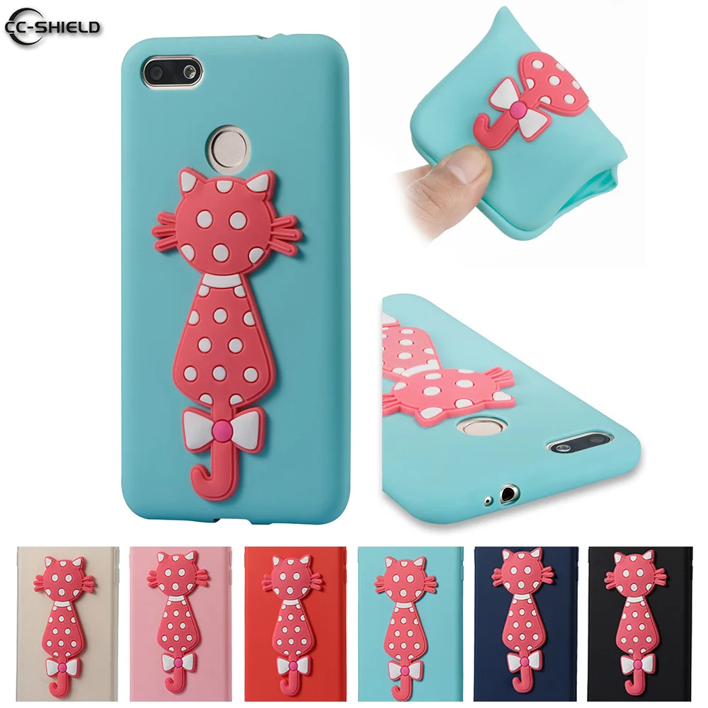 Cute Cat Phone Case for Huawei Nova Lite 2017 SLA-L03 SLA-L22 Coque Soft Silicone TPU Cover for Huawei Nova Lite 2017 SLA L22