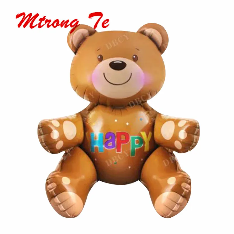 

Large 3D Bear Foil Helium Balloons Happy Birthday Balls Inflatable Kids Toys Baby Shower Wedding Party Supplies Classic Toys