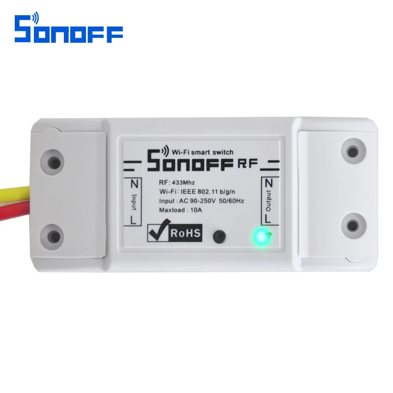 Sonoff RF WiFi Smart Switch 433 МГц рч приемник 86 настенная панель интеллектуальный пульт дистанционного управления беспроводной Wi-Fi светильник 10 А/2200 Вт