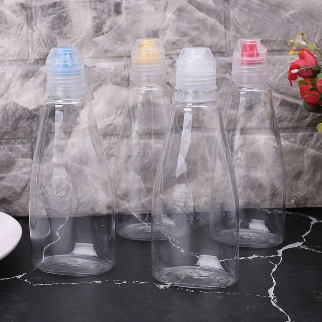 Plastic Squeeze Bottle Tip Cap Refillable Empty  Plastic Kitchen  Accessories - Gravy Boats - Aliexpress