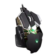 LUOM G10 9 Buttons 4 Colors Light Emitting Gaming Macros Mouse Optical Mice 800-4000 DPI mouses for LOL overwatch DOTA 2 CS go