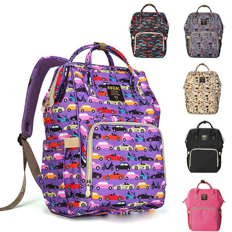 

Mommy Bag Fashion Printing Large Capacity Baby Diaper Bags Mom Multi-function Waterproof Shoulder Handbag Backpack MBG0025