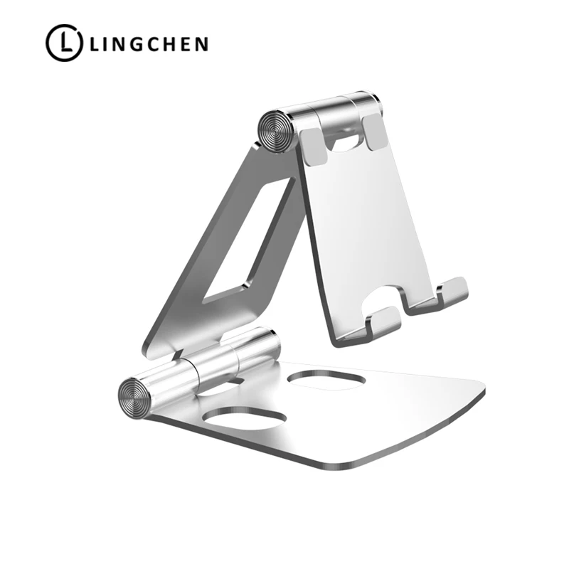 

LINGCHEN Phone Holder For iPhone pro 11 78 X XS Max Foldable Mobile Phone Holder Stand Universal Stand Aluminum alloy for Xiaomi