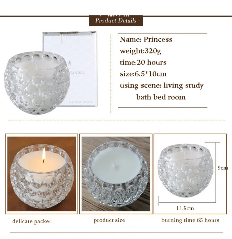 Crystal Ball Glass T.light Candle Holder Birthday Decorative Candles Holder 3 X 3 Inch 1- Pcs