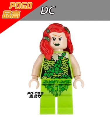 1PCS Poison Ivy DC marvel super heroes building blocks figures city weapons original toys accessories font