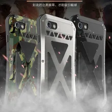 R-JUST X-MEN для iphone 6 6s водонепроницаемый противоударный металлический чехол Gorilla glass для iphone 6s plus непромокаемый чехол для телефона s