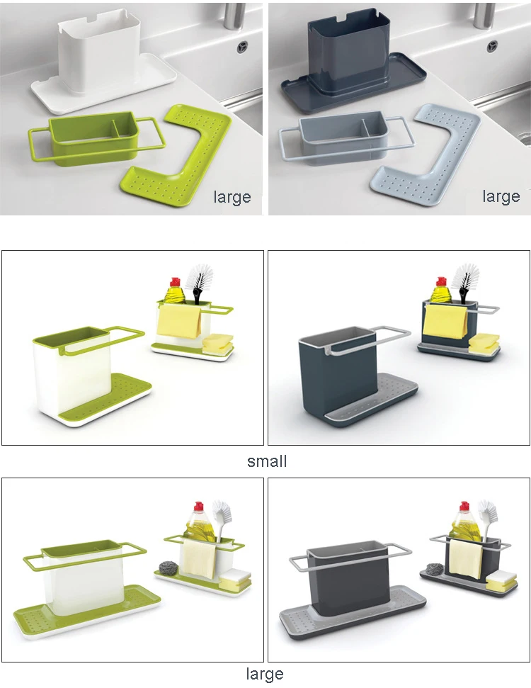 Самосливающаяся мойка, органайзер, щетка, ткань для очистки и губка, держатель для кухонного хранения, сушилка, черный, зеленый