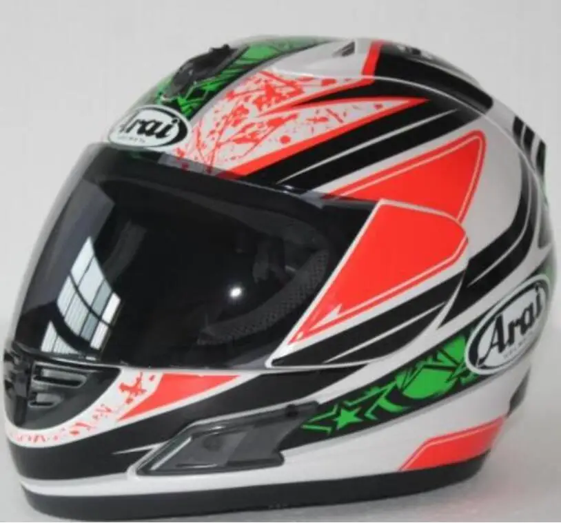 ARAI RX-7 высокого качества Полный шлем мотоцикла. Ветрозащитный Теплый гоночный шлем, Capacete - Цвет: Серый