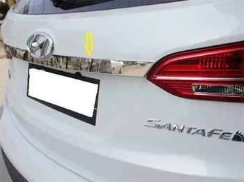 

Stainless Steel Rear Trunk Lid Molding Chrome For Hyundai Santa Fe 2013 2014