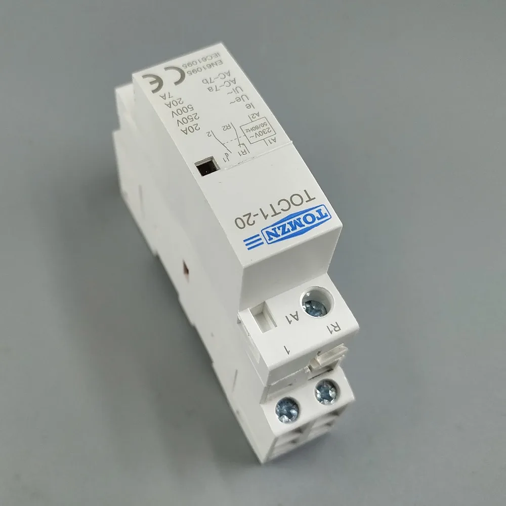 CT1 Американская классификация проводов 2р 20A 1NC 1NO 220 V/230 V 50/60HZ Din rail бытовой ac Контактор В соответствии с стандартом