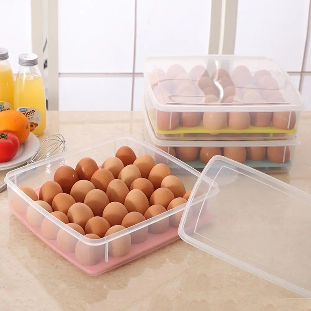 

HOT SALE! Refrigerator Egg Storage Box 30 Eggs Holder Food Container Fresh-care Organizer