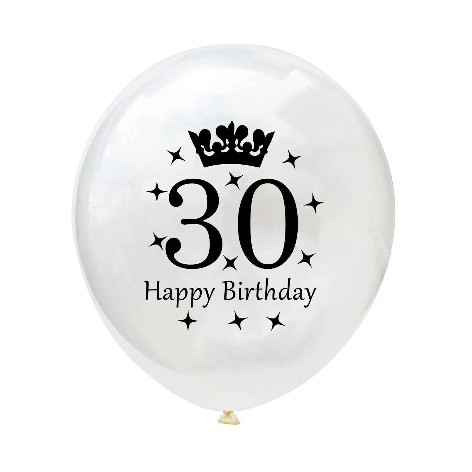 10pcs/lot Happy Birthday Balloon Birthday Number Balloons 30 40 50 60 Latex Balloons Wedding Anniversary Decor Birthday Supplies - Цвет: White-30