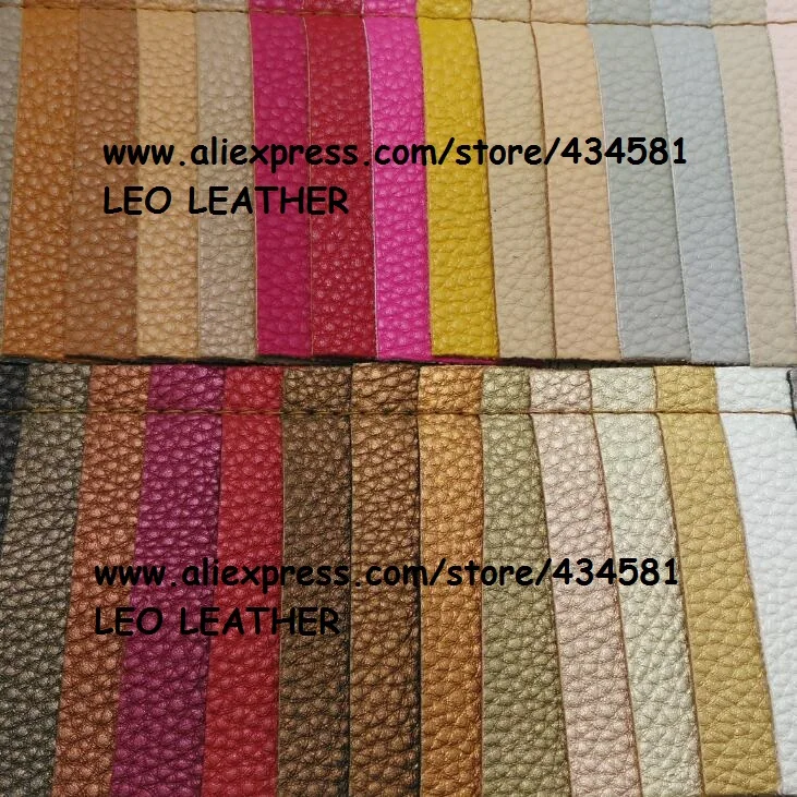 LEO LEATHER Classic Litchi Grain PU Leather for DIY Sewing P640in