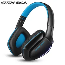 Hige quality KOTION EACH B3506 Wireless Bluetooth4.1 Stereo Gaming Headphone Headset Foldable Mic Headphone for PS4 PC Computer
