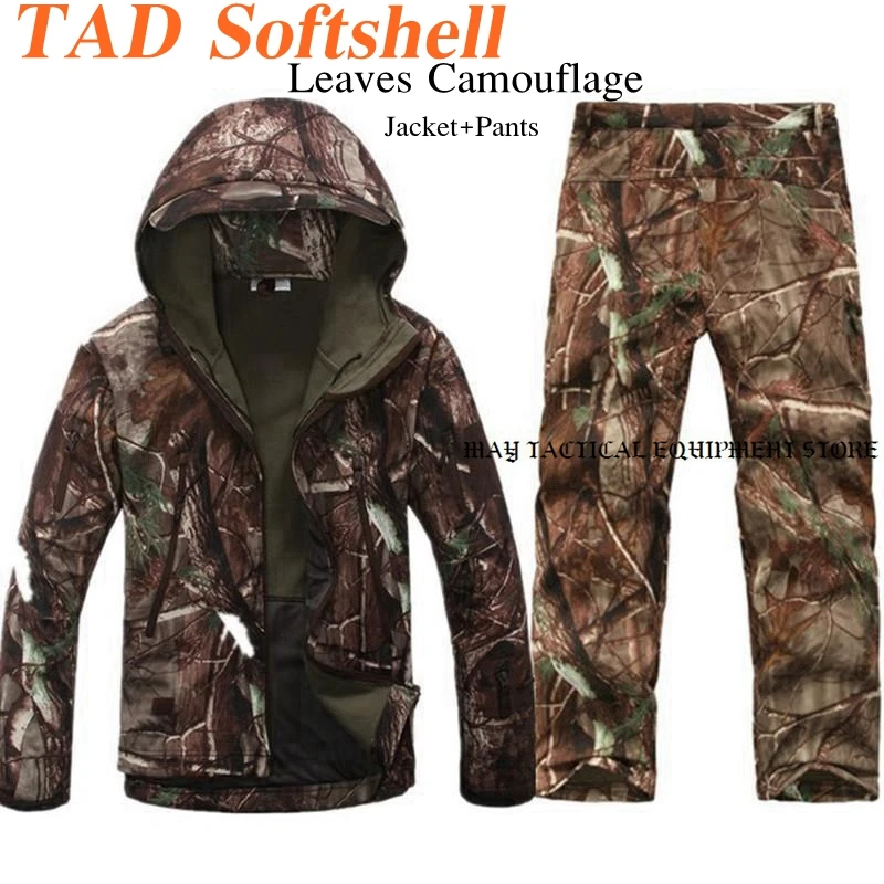 

Outdoor Sports TAD V 4.0 Army Uniform Tactical Camping Waterproof Lurker Shark Skin Soft Shell Suit Set Jacket Pants
