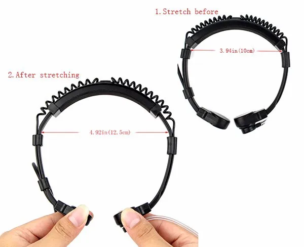 2 Pin Retractable Throat Covert Acoustic Tube Earpiece (8)