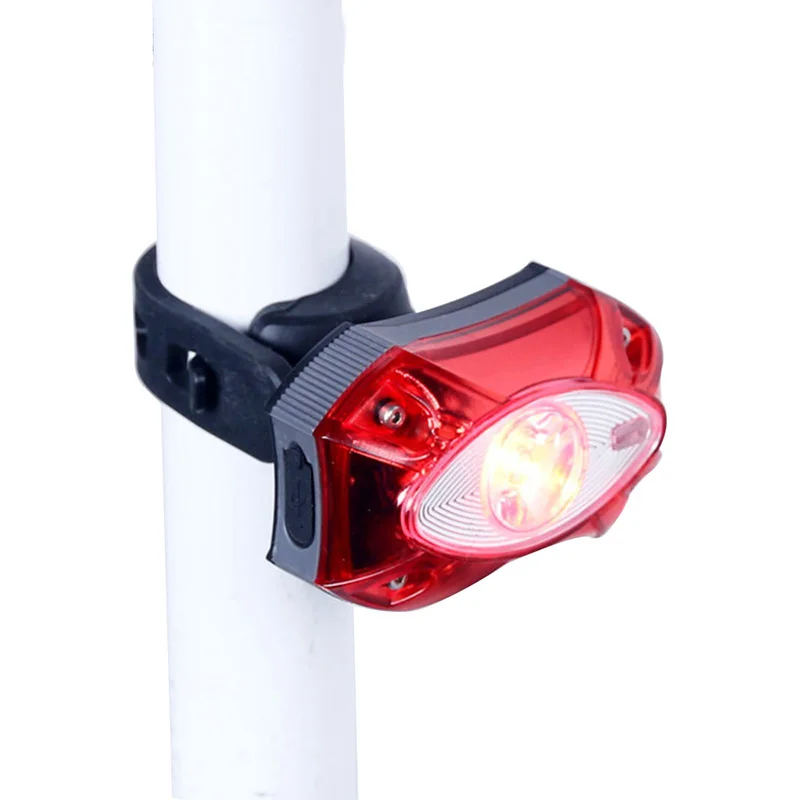 MTB Bicycle Taillight USB Rechargeable Rear Tail Bike Light Lamp Rain