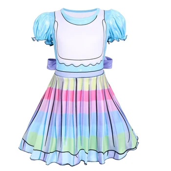 

Girls Evening Party Dress 2019 Summer Kids Dresses For Girls Children Costume Elegant Princess Dress Flower lol Wedding Dress