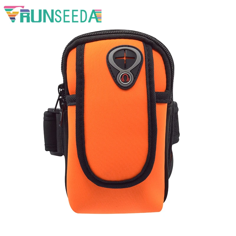Runseeda Running Armbands Bag Cycling Mobile Phones Arm Bag 6 inch Smartphone Pouch For Jogging Fishing Riding Gym Fitness 6