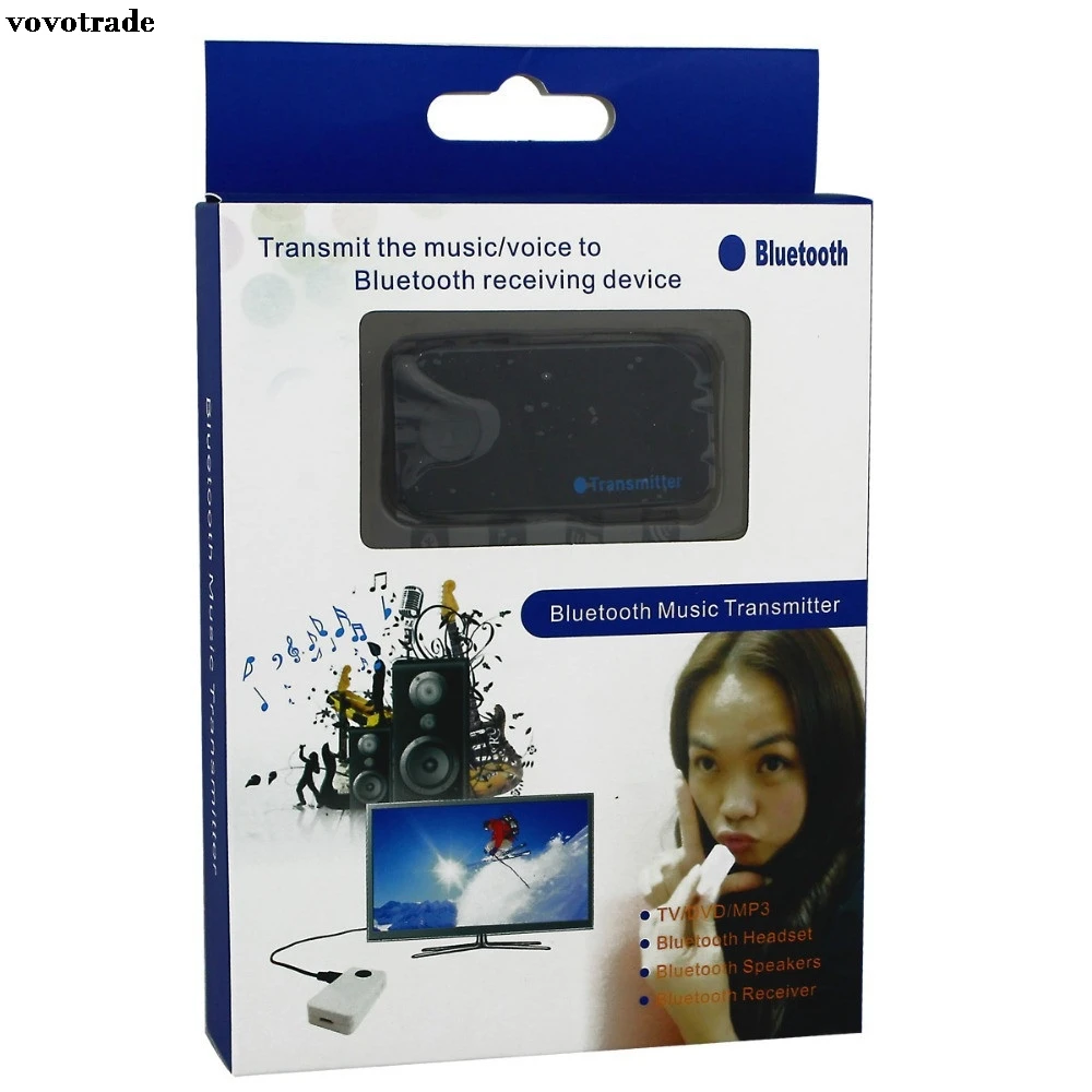 Vovotrade 3.5 мм USB Bluetooth стерео аудио передатчик музыка Dongle адаптер для ТВ MP3 PC |