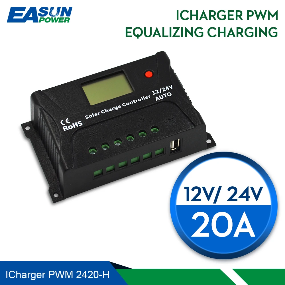 Buy EASUN POWER Solar Charge Controller 12V 24V